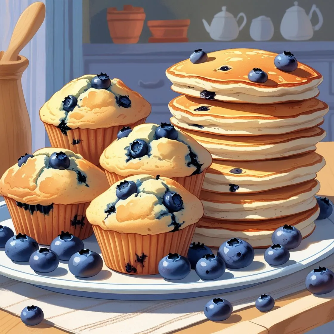 blueberries for sal blueberry muffins and pancakes