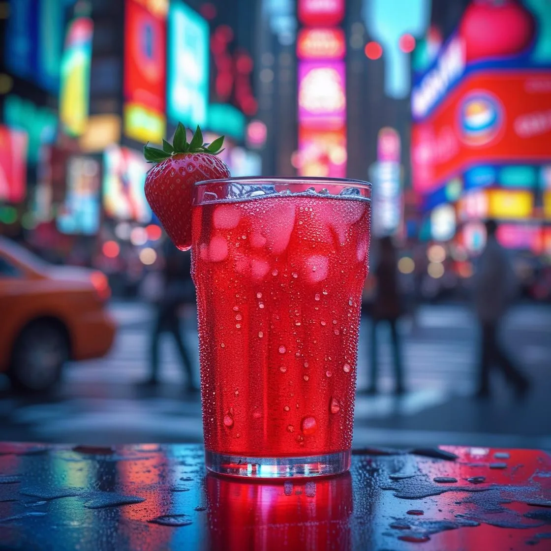 cricket in times square strawberry soda
