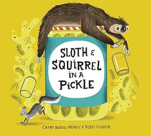 sloth squirrel in a pickle book