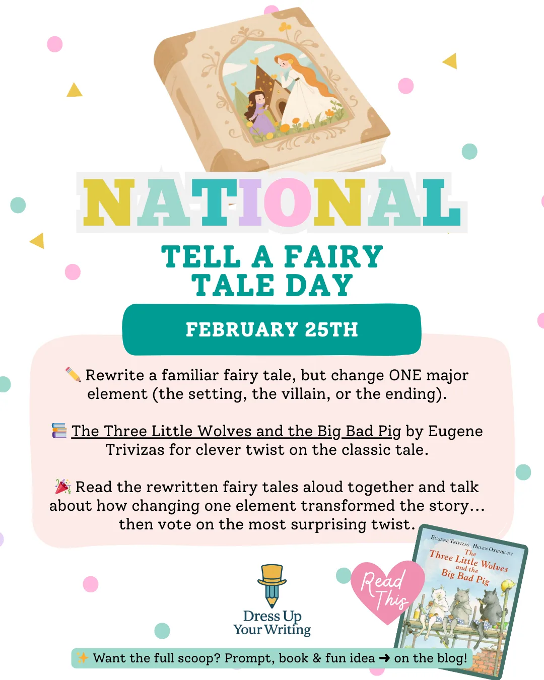 National Tell a Fairy Tale Day writing prompt