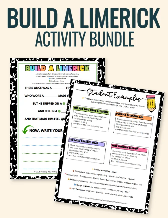 build a limerick activity