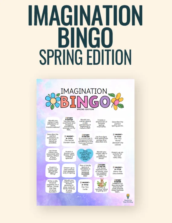 Imagination Bingo – Spring Journaling