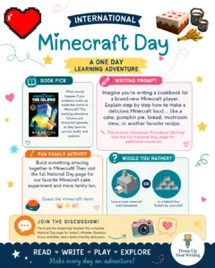 International Minecraft Day Colorful Infographic