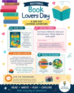 National Book Lovers Day infographic