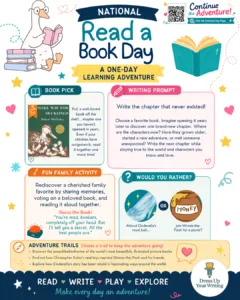 read a book day homeschool mini lesson plan