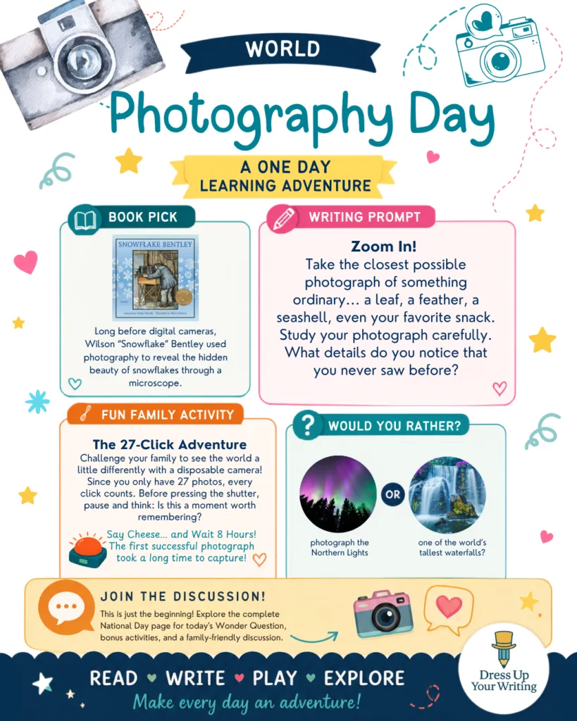 world photography day colorful lesson plan