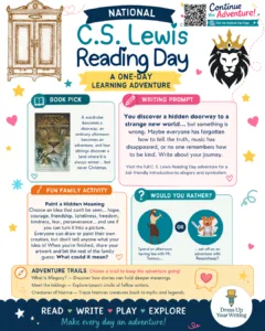 CS Lewis Reading Day Infographic