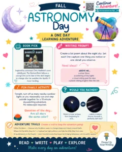 Fall Astronomy Day infographic lesosn plan