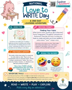 I love to write day homeschool lesson plan