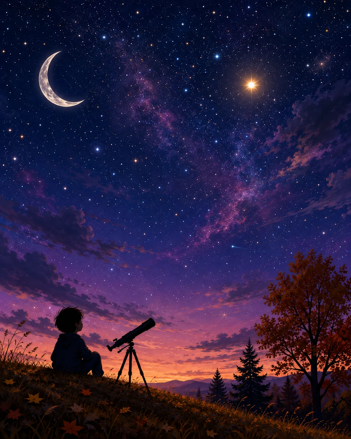 fall astronomy day writing prompt picture