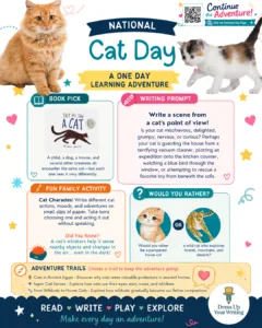 national cat day infographic