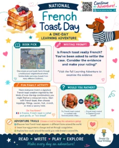 national french toast day homeschool lesson plan