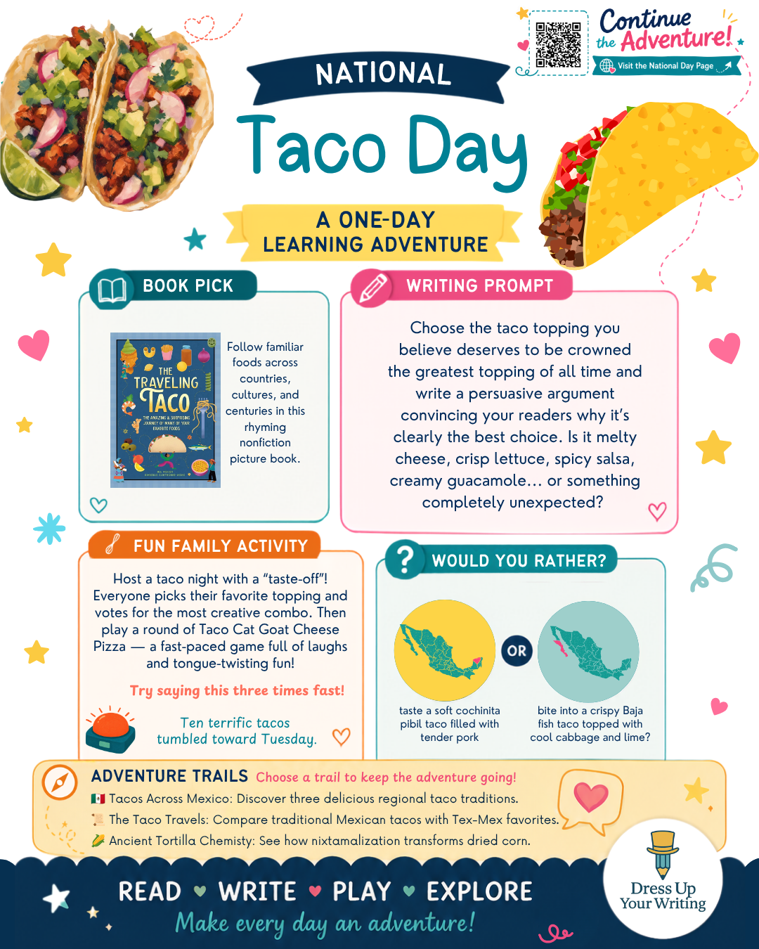 national taco day infographic