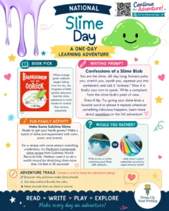 National Slime Day mini homeschool lesson plan