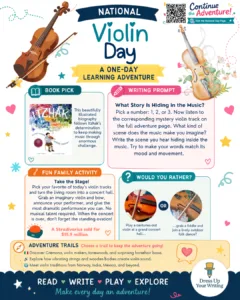 Violin themed homeschool lesson plan unit study