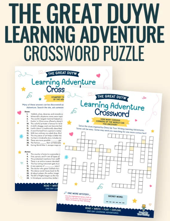 The Great DUYW Learning Adventure Crossword