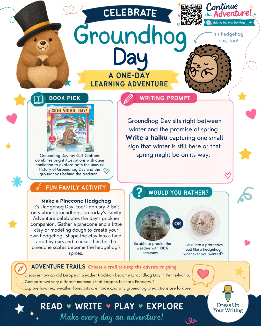 groundhog day lesson plan